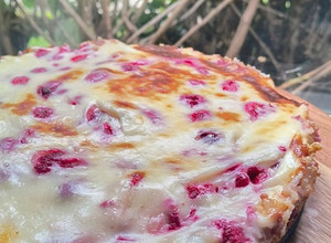 Una foto de Kuchen tipo alemán de frambuesa