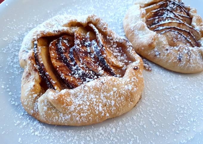 Il modo più semplice a Preparare Fatto in casa super veloce Galette con le mele di farro e riso