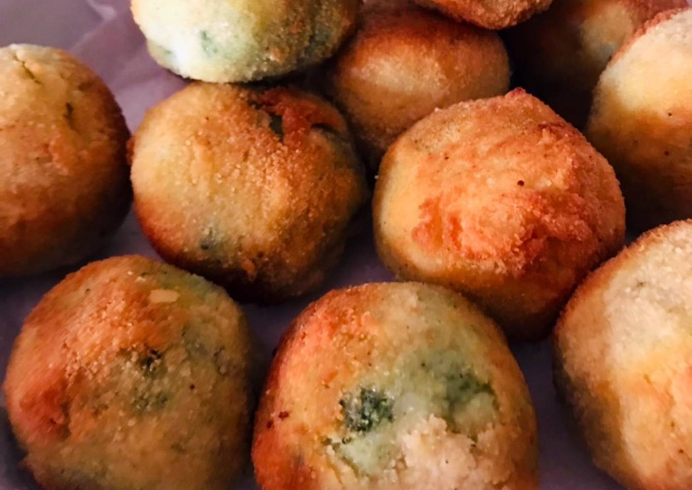 Bombas de Papas, Espinaca y Ricotta ♥️