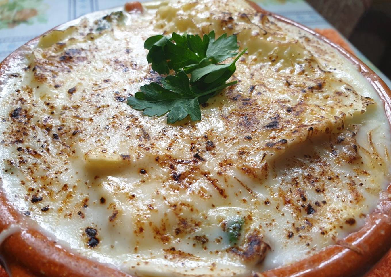Lasaña de verduras y quesos