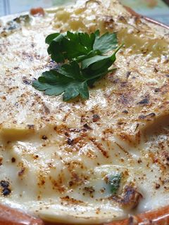 Una foto de Lasaña de verduras y quesos