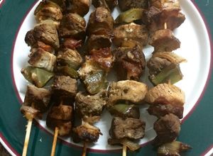 Una foto de Brochetas