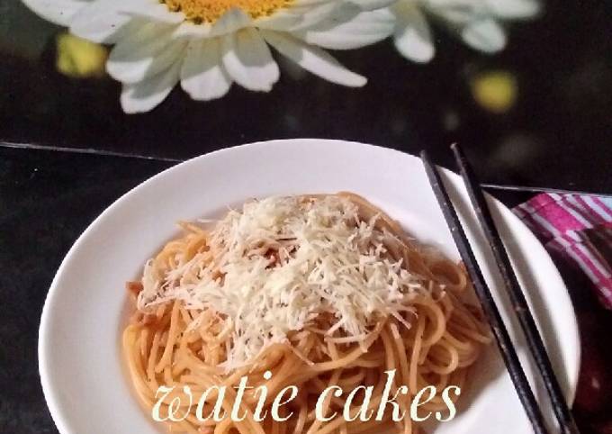 Ternyata begini loh! Cara termudah buat Spagheti saus bolognese ekonomis dijamin nagih banget