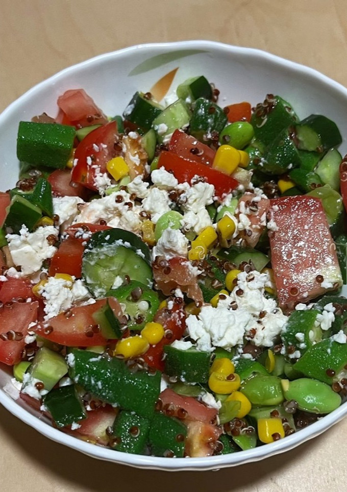 夏日蔬食沙拉｜奶素 的食譜成品照片