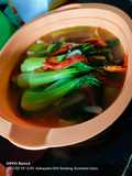Sayur caisim(kale) tumis pedas saus tiram