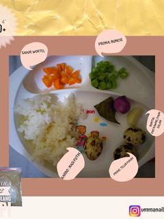 Foto resep Mpasi 4* 6mo+ bubur sup telur puyuh