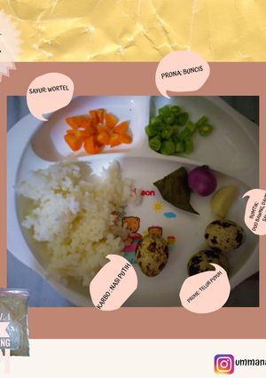 Foto resep Mpasi 4* 6mo+ bubur sup telur puyuh