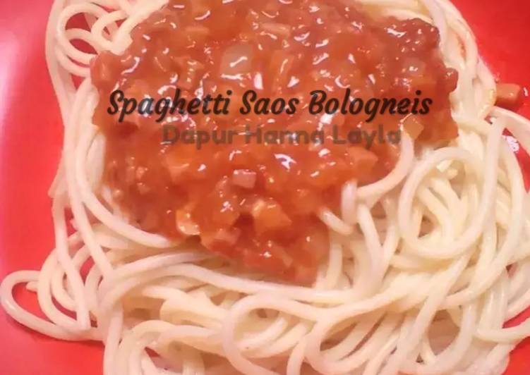 Spaghetti dengan Saus Bologneis Homemade Simple