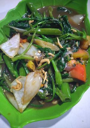 Foto resep Kangkung teri cak yan