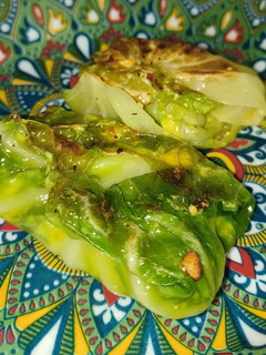 A picture of Paneer Stuffed Cabbage Roll.
