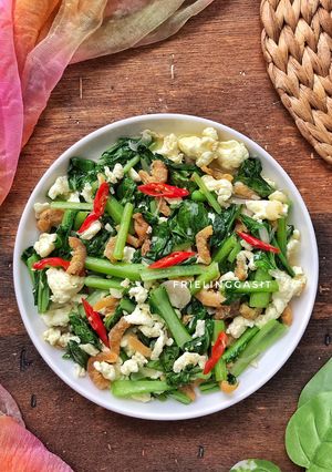 Foto resep Tumis Sawi Putih Telur