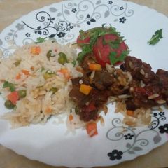 A picture of Mixed Rice & Dry Beef.