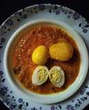 Boiled egg masala curry
