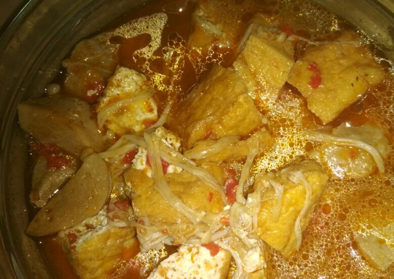 Sayur tahu kuah merah