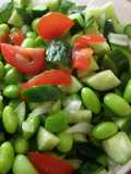 Edamame, Tomato, and Onion Salad