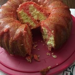 A picture of Jello Cake(Two ingredients)#mycookbook.
