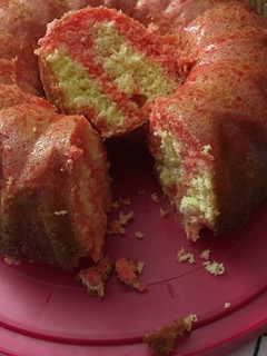 A picture of Jello Cake(Two ingredients)#mycookbook.