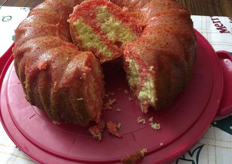 Recipe of Homemade Jello Cake (Two ingredients) #mycookbook