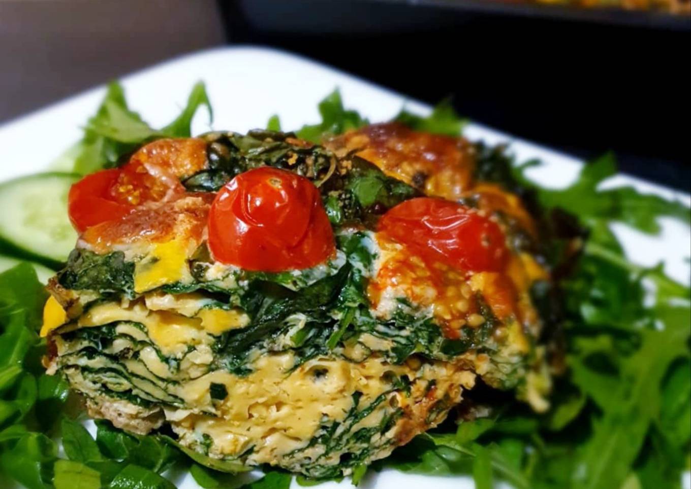 Bacon, Egg & Spinach Bake