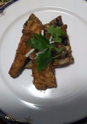 A picture of Broiled Pacific sauries.