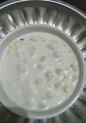 A picture of Boondi raita.