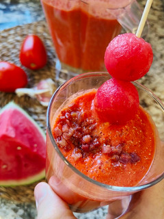Una foto de Gazpacho de sandía 🍉