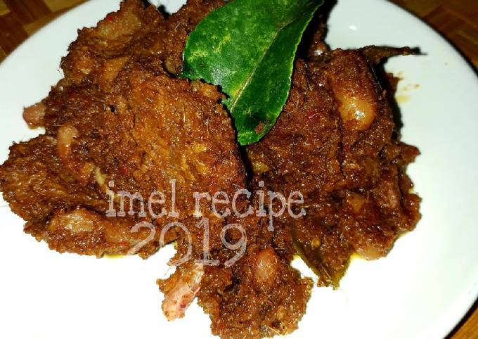 Bagaimana cara buat Rendang daging (ga pake lama ga pake capek)  spesial