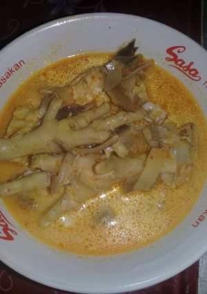 Foto resep Gulai jantung pisang with ceker ayam