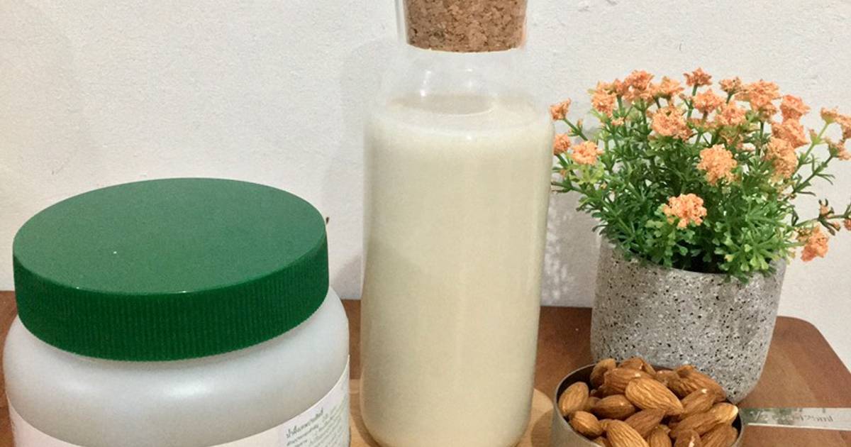 Resep Homemade raw almond milk (slow juicer) oleh mourena kurniawaty