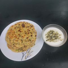 Minty paratha A picture of Minty paratha.