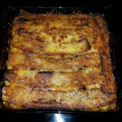 A picture of Pastelón de Platano Maduro (Puerto Rican Lasagna).