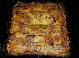 A picture of Pastelón de Platano Maduro (Puerto Rican Lasagna).