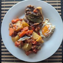 A picture of Hearty Pork Shoulder Stew with Root Veg.