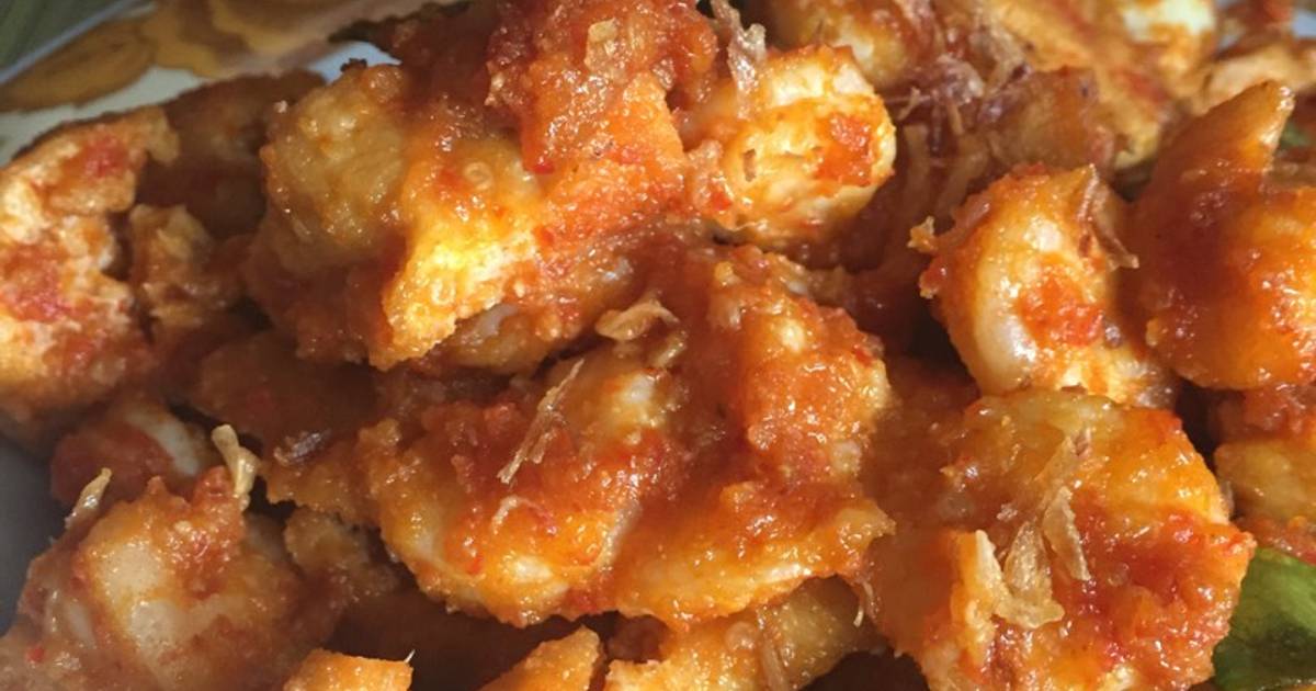 Resep Udang balado mix telur puyuh dan tahu oleh Rismadama ...