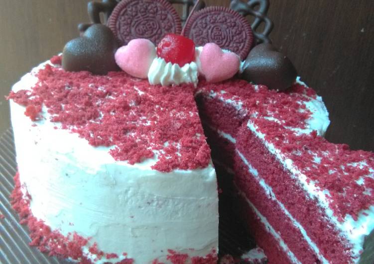 Cara Gampang Menyiapkan Red Velved Kukus Base Cake yang Enak