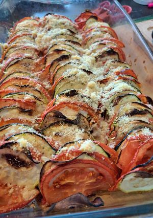 Une photo de Tian de courgette