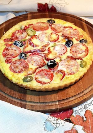 Une photo de Tarte tomate moutarde