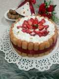 كيكة الشارلوت بالفراولة 🍓🍓🍓