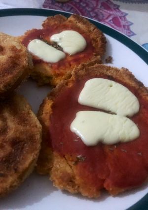 Una foto de Milanesas de soja y verduritas 👌🏻