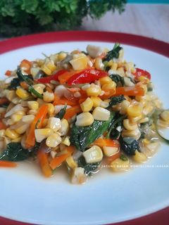 Foto resep Tumis jagung bayam wortel