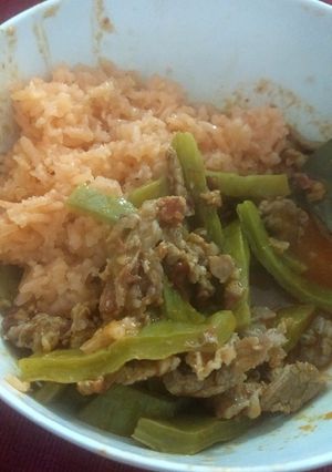 Una foto de Carne en su jugo con nopales