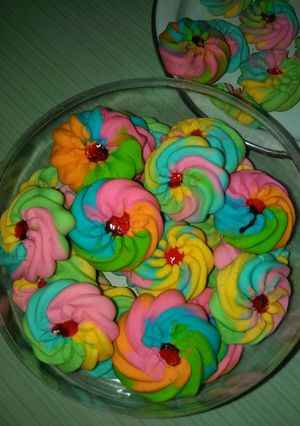 Foto resep Semprit Rainbow