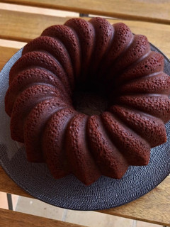 Una foto de Bundt cake de chocolate al toffee de Baileys