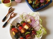 A picture of cottage cheese kebab