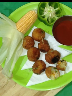 கார்ன் சீஸ் பால்ஸ் செய்முறை முக்கிய புகைப்படம்