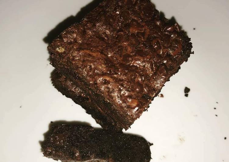 Easy Way to Cook Delicious Wholewheat fudge brownie