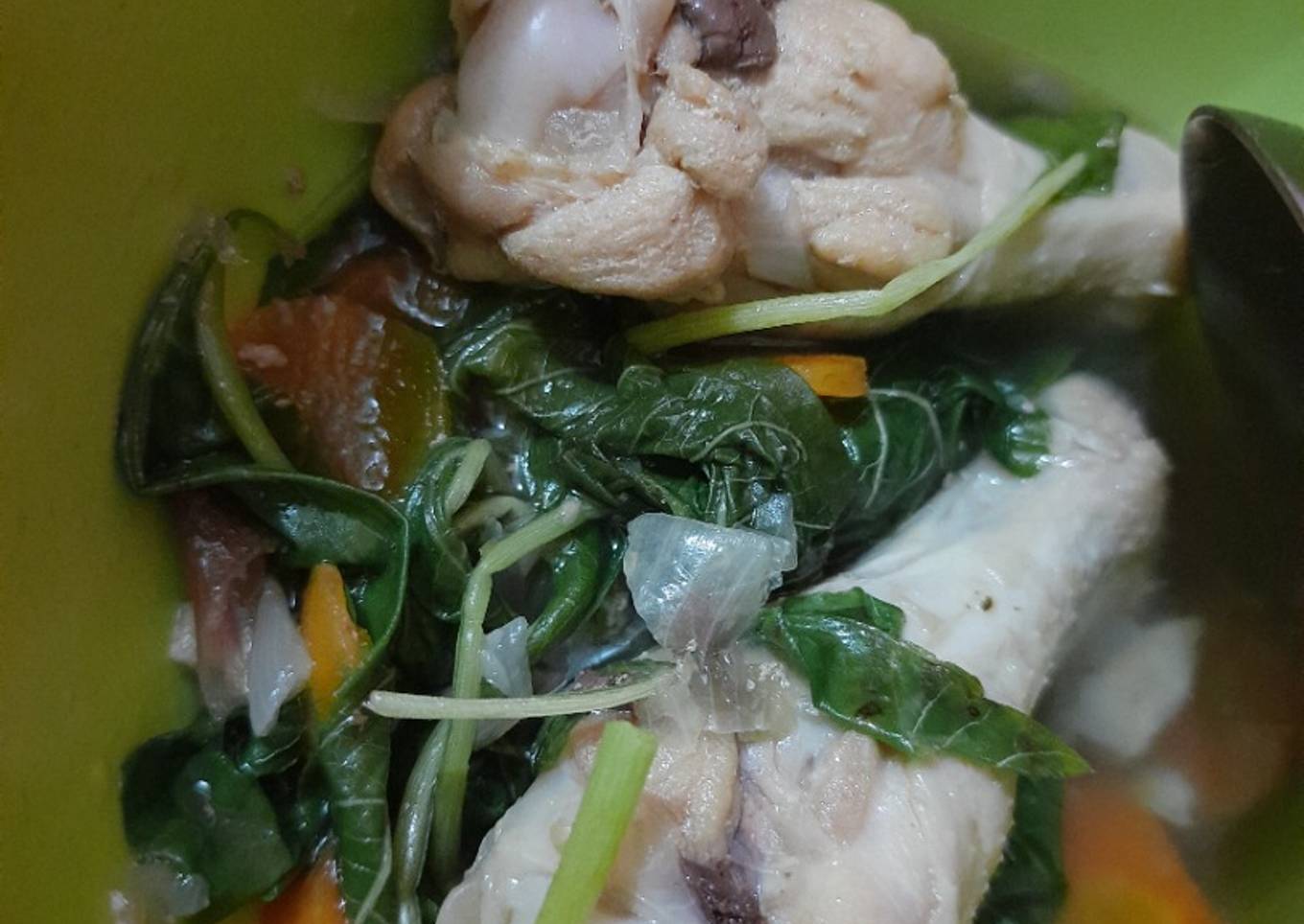 Sayur bayam ayam