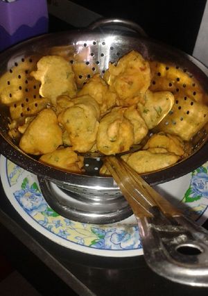 A picture of Bhajia #breakfast challenge.