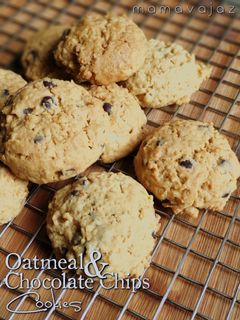 Foto resep Oatmeal & Chocolate Chips Cookies