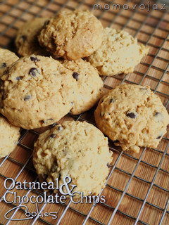 Foto resep Oatmeal & Chocolate Chips Cookies